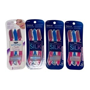 4 Pack Schick Hydro Silk Touch-Up Face/Brows Dermaplaning Tool, 3ct Each